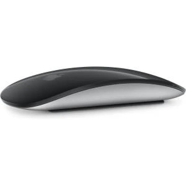 Mouse wireless Apple Magic Mouse nero e argento con superficie multitouch a bassa profilatura ideale per Mac