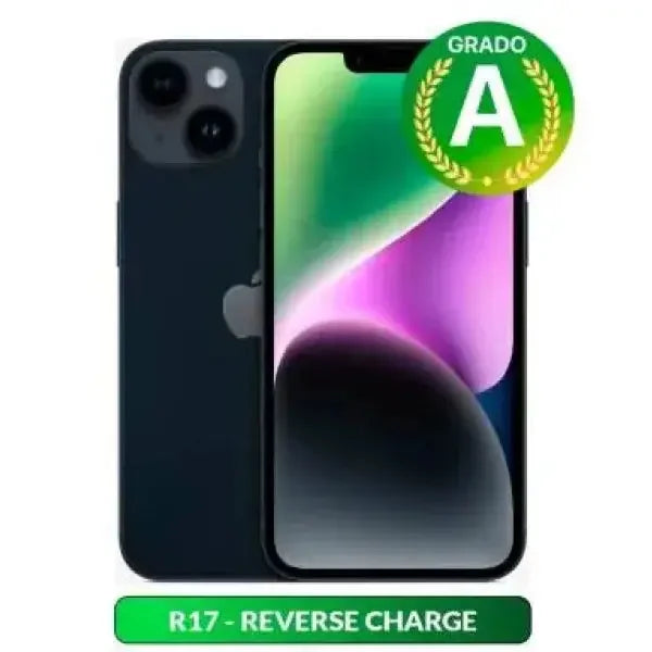 Apple iPhone 14 in Blu con scheda tecnica e funzione Reverse Charge