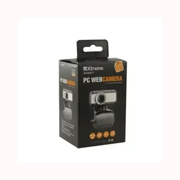 Webcam Xtreme PC in confezione nera per videochiamate e streaming di alta qualità