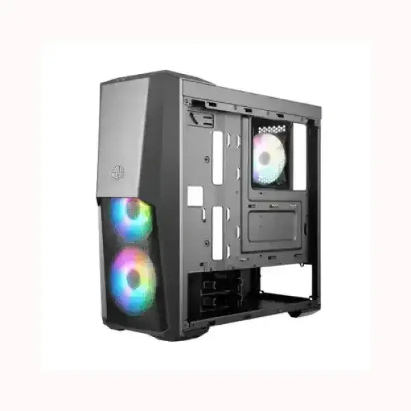 Case PC Cooler Master con ventole RGB e struttura interna per raffreddamento ottimale