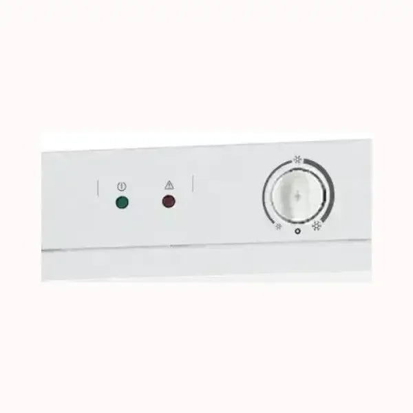 Pannello di controllo bianco per congelatore indesit con manopola e spie luminose