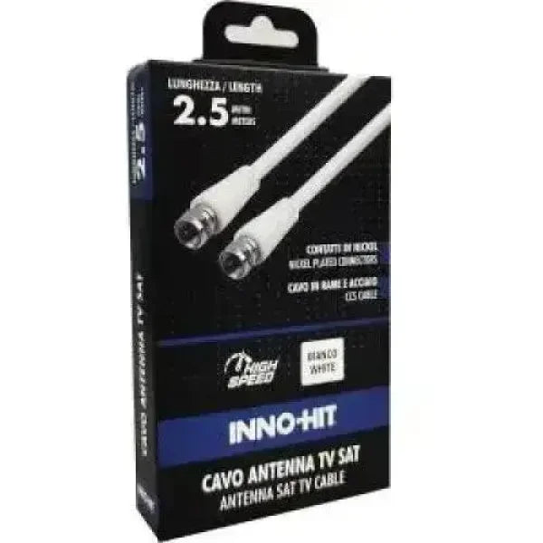 Inno-Hit Cavo Antenna E84623 Sat Coassiale 2.5m Bianco Accessori TV