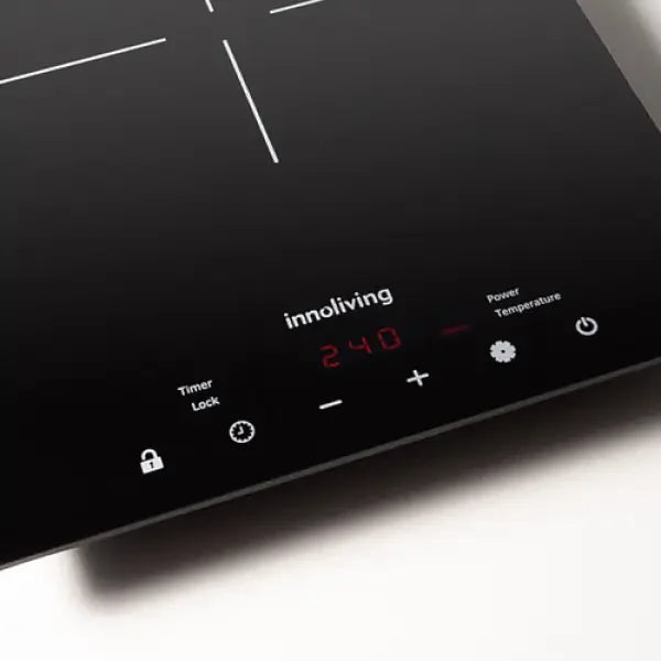 Piastra induzione Innoliving con controllo digitale touch e display luminoso rosso