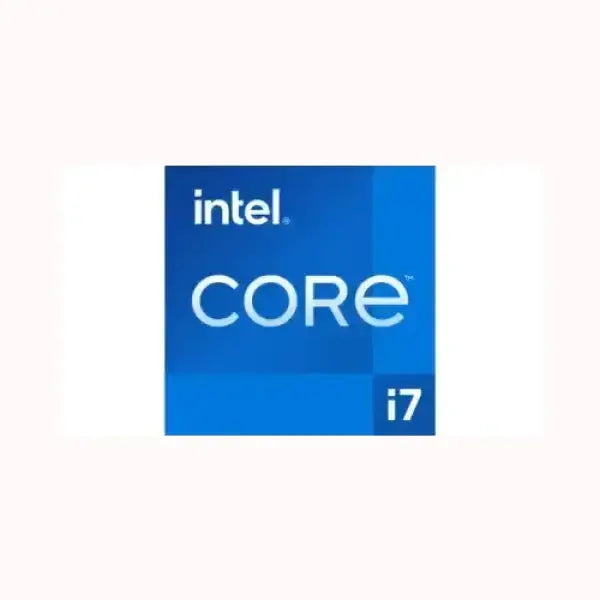 Logo processore INTEL Core i7 su sfondo blu rappresenta alta prestazione e tecnologia avanzata