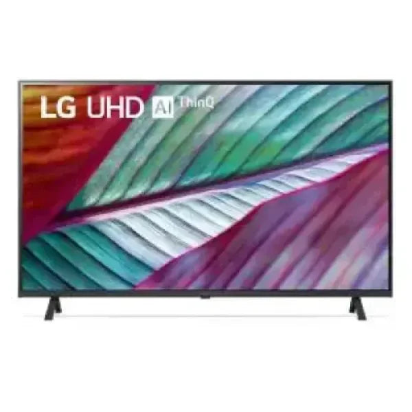 Televisore LG UHD AI ThinQ 4K con cornice sottile supporto a due piedi e colori vividi per home cinema