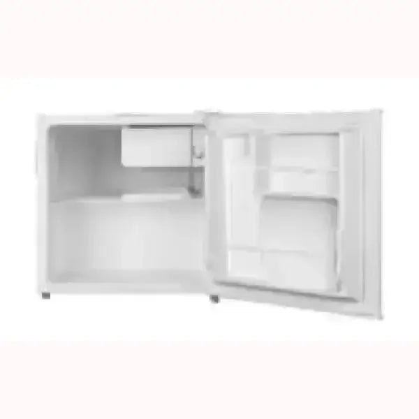 Frigorifero MIDEA compatto bianco con porta aperta e interno spazioso per uso domestico