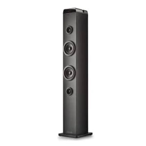 Altoparlante NGS Speaker a torre nero con design moderno e quattro driver audio integrati