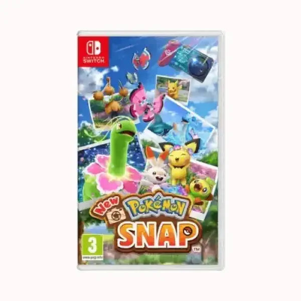 Copertina del gioco New Pokémon Snap per console NINTENDO Switch con personaggi colorati