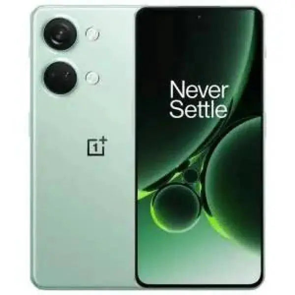 Smartphone OnePlus Nord 3 in verde chiaro con schermo AMOLED e design elegante