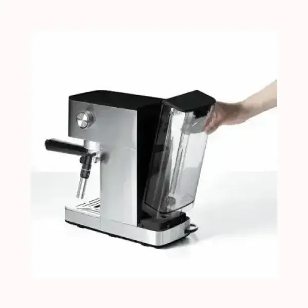 Macchina da caffè POLTI con serbatoio acqua removibile e corpo in acciaio inox