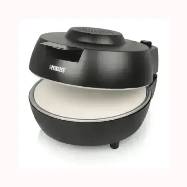 Fornetto PRINCESS nero con coperchio apribile per cucinare snack e pizze facilmente