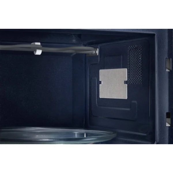 Interno del Samsung Forno Microonde con piatto girevole in vetro e finitura scura