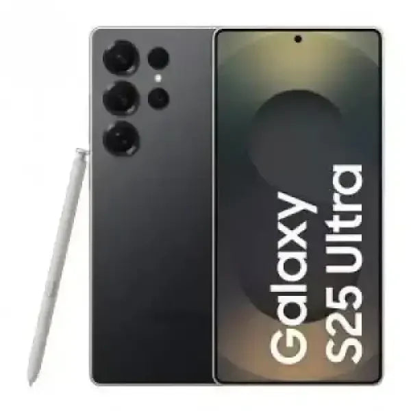 Samsung Galaxy S25 Ultra smartphone nero con penna S Pen e tripla fotocamera posteriore