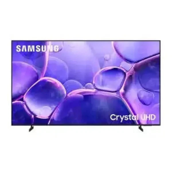 Samsung TV Crystal UHD con schermo grande e design elegante per un'esperienza visiva coinvolgente