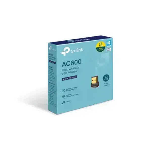 TPLINK SCHEDA DI RETE WIFI USB 600MBPS DUAL BAND ARCHER T2U NANO AC600 Schede di rete