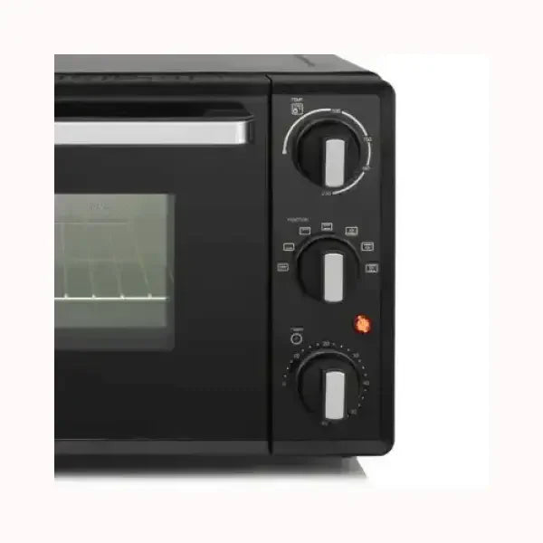 Fornetto Princess nero con manopole di controllo e sportello trasparente TRISTAR