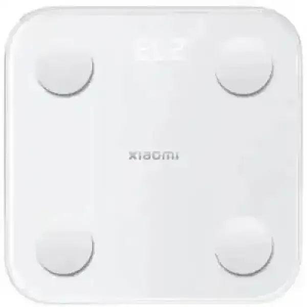 Bilancia digitale Xiaomi bianca per monitoraggio peso e analisi corpo precisa e compatta