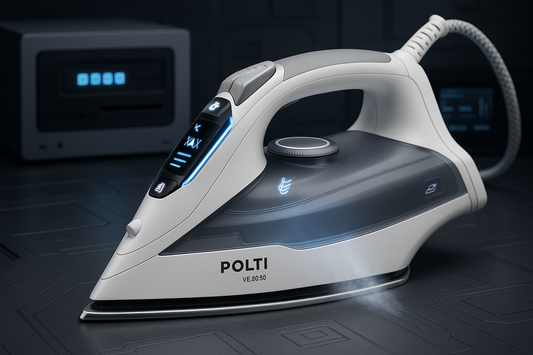 Ferro da stiro Polti con design moderno e funzioni innovative per una stiratura efficace