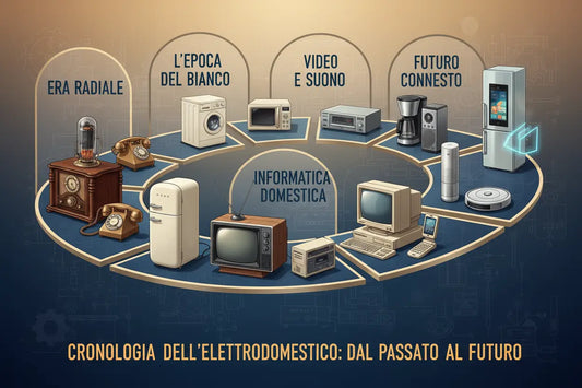 Cronologia delle rivoluzioni tecnologiche dell'elettrodomestico dal passato al futuro