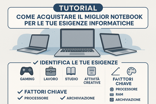 Tutorial su come acquistare il miglior notebook per esigenze informatiche come gaming e lavoro