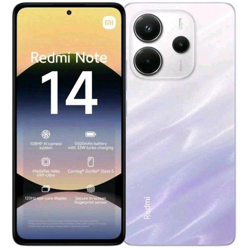 Xiaomi Redmi Note 14 6+128 Go 6,67" 4G Violet brume UE