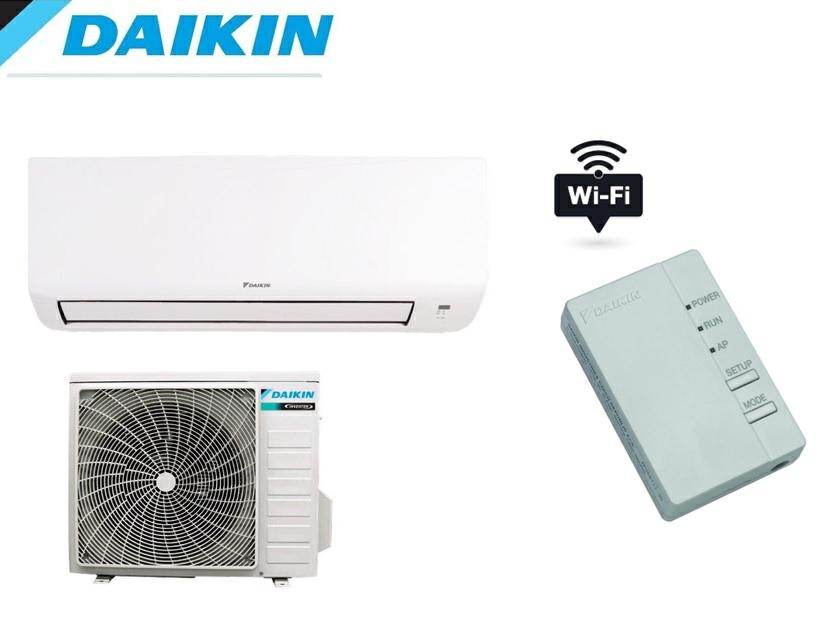 BUNDLE DAIKIN CONDIZ.9000BTU A++/A+ R32 TXC25D/RXC25D+KIT WIFI BRP069B45 - TecnoRoyal