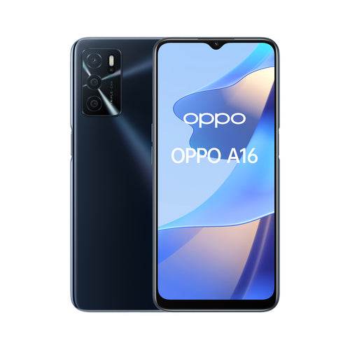 OPPO A16 Smartphone, AI Triple Camera 13+2+2 MP, 6.52 60HZ Display, 5000mAh, SuperVOOC + Power Saving, RAM 3GB + ROM 32GB expandable, ColorOS11.1, IPX4, [Versione Italiana], Crystal Black - TecnoRoyal