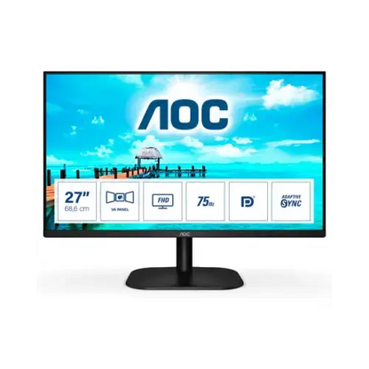 Aoc monitor 27’’ full hd multimediale vga/hdmi/dp 27b2qam - monitor aoc full hd con vga hdmi dp