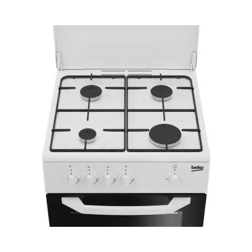 BEKO CUCINA A GAS 4 BRUCIATORI FORNO GAS 54lt 50x50 BIANCO CSG42009DW - TecnoRoyal