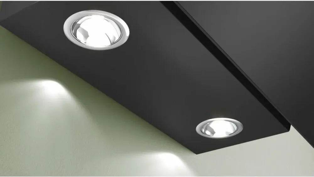 BOSCH CAPPA DESIGN IN VETRO A MURO 80CM 220W LUCE LED NERO DWK85DK60 - TecnoRoyal