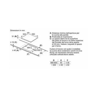 BOSCH PIANO COTTURA INCASSO INDUZIONE A SCOMPARSA 4ZONE 60CM PVQ611BB6E - TecnoRoyal