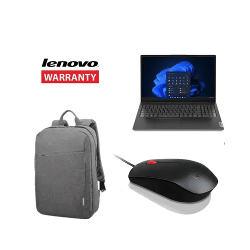 BUNDLE LENOVO NB i3 8GB 256GB SSD 15.6 W11PRO 82TTS00U00+ZAINO+MOUSE+GAR - TecnoRoyal