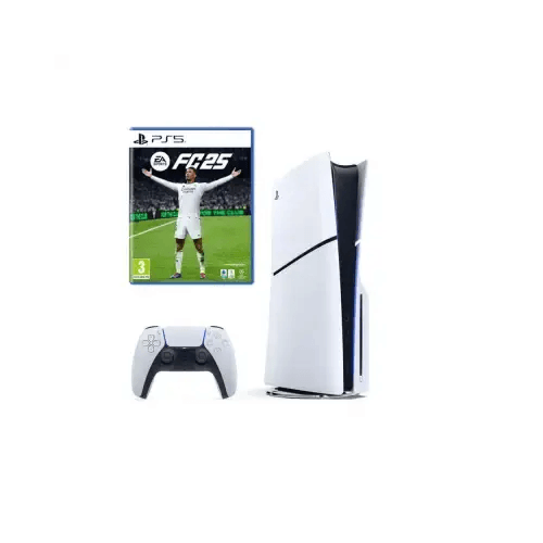 BUNDLE PS5 CONSOLE SLIM 1TB LETTORE + GIOCO FC 25 IT - TecnoRoyal