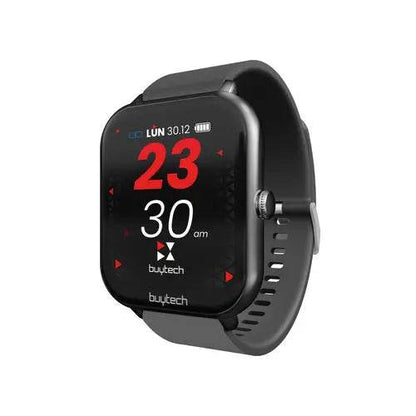 BUYTECH SMARTWATCH CALL CASSA NERA CINTURINO SILICON BK CHIAMATE ECC - TecnoRoyal