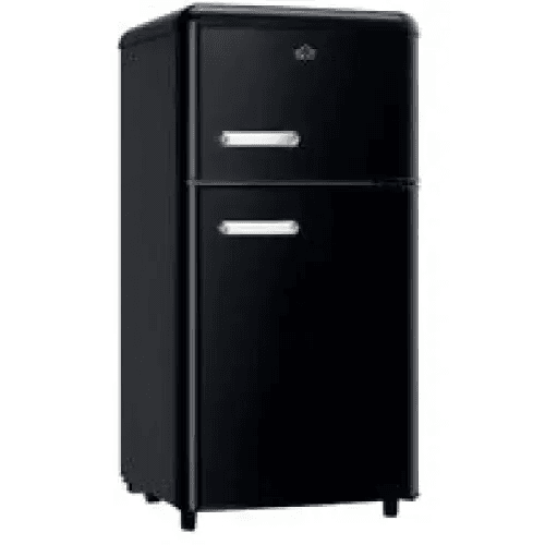 DCG FRIGO DOPPIA PORTA LINEA RETRO' 100LT E NERO MF100BCDP - TecnoRoyal