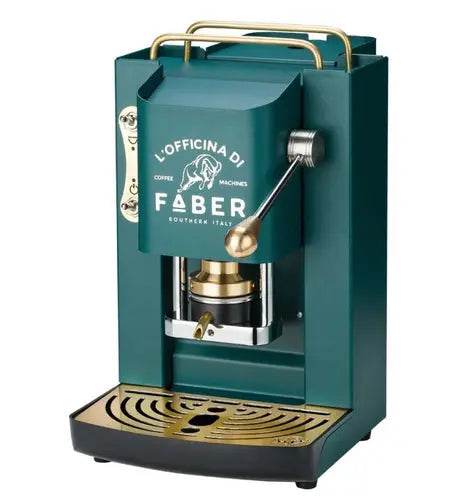 FABER MACCHINA DA CAFFE' A CIALDE PRO DELUXE BRITISH GREEN - TecnoRoyal