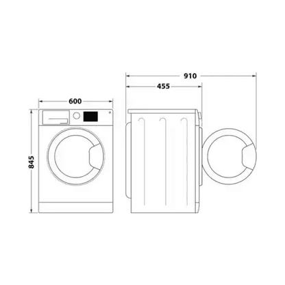 INDESIT LAVATRICE 6KG INVERTER B 1000GIRI VAPORE IM 640 MY TIME IT - TecnoRoyal