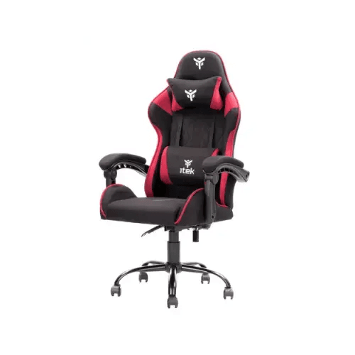 ITEK SEDIA GAMING RHOMBUS FF10 DOPPIO CUSCINO NERO/ROSSO ITCGFF10BR - TecnoRoyal