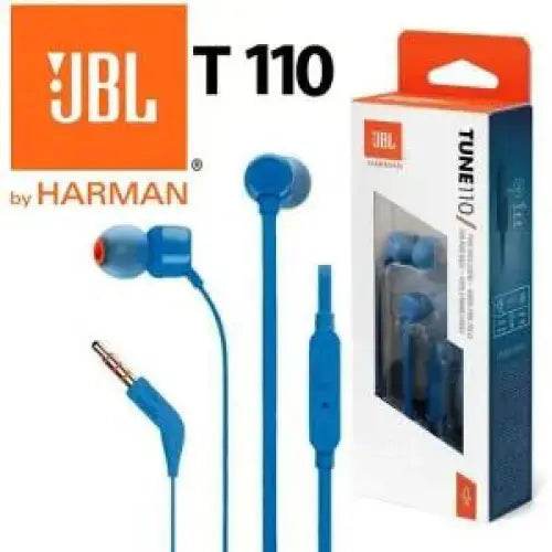 JBL Auricolari Wired Filo Tune 110 T110 Jack 3.5mm Blue - TecnoRoyal