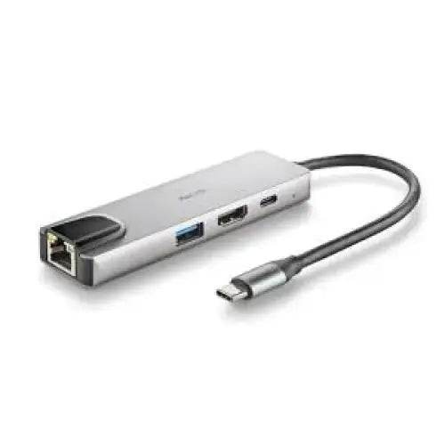 NGS HUB USB-C 4 Porte RJ45 Hdmi Usb-c Usb 3.0 Alluminio - TecnoRoyal