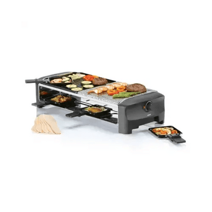 PRINCESS BISTECCHIERA RACLETTE 8 STONE GRIGLIA + PIETRA 42x42CM 1400W - TecnoRoyal