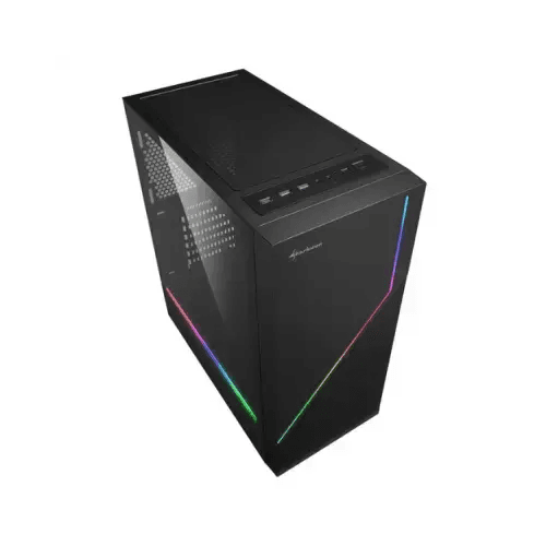 SHARKOON PC CASE GAMING RGB FLOW MIDI TOWER LED USB3.0 NERO - TecnoRoyal