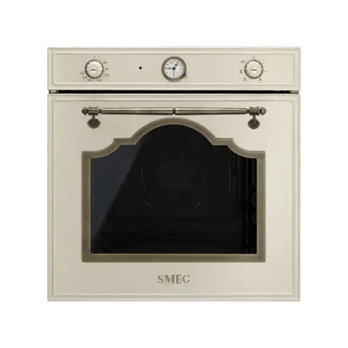 SMEG FORNO INCASSO VENTILATO CORTINA 2MANOPOLE 70LT 60CM PANNA SF700PO - TecnoRoyal