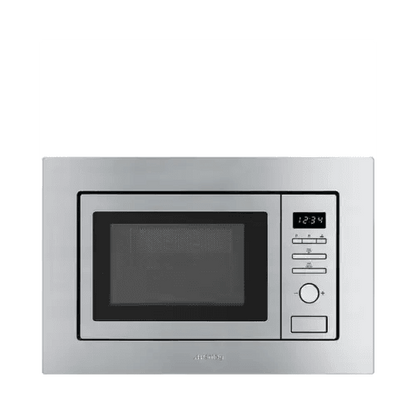 SMEG FORNO MICROONDE INCASSO 19LT 1000W 60CM GRILL INOX SATIN. FMI017X - TecnoRoyal