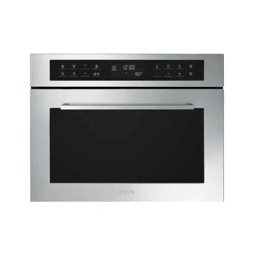 SMEG FORNO MICROONDE INCASSO COMBINATO 45CM 32LT GRILL INOX SF4400MCX1 - TecnoRoyal