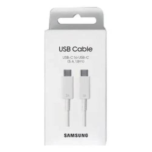 Samsung Cavo USB-C to USB-C EP-DX510JW 1.8m 5A White - TecnoRoyal