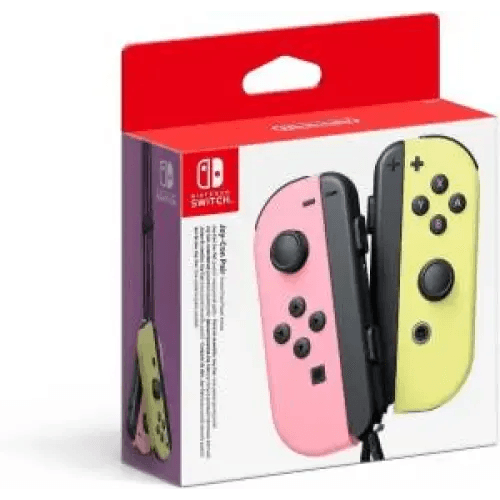 Switch Joy-Con Coppia Controller Rosa Pastello / Giallo Pastello - TecnoRoyal