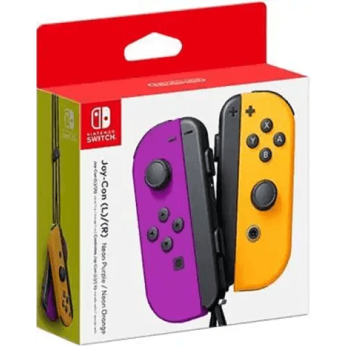 Switch Joy-Con Coppia Controller Viola Neon / Arancione Neon - TecnoRoyal