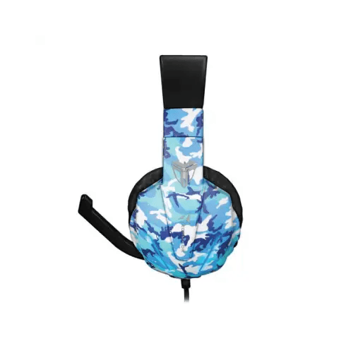 TECHMADE CUFFIA GAMING MULT.CONMICROF. 3.5MM CAMOUFLAGE TM-FL1-CAMBLU - TecnoRoyal