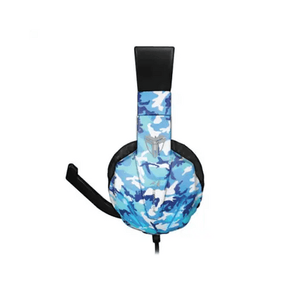 TECHMADE CUFFIA GAMING MULT.CONMICROF. 3.5MM CAMOUFLAGE TM-FL1-CAMBLU - TecnoRoyal